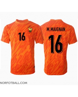 Billige Fotballdrakt Frankrike Mike Maignan #16 Keeper Replika Bortedrakt EM 2024 Kortermet